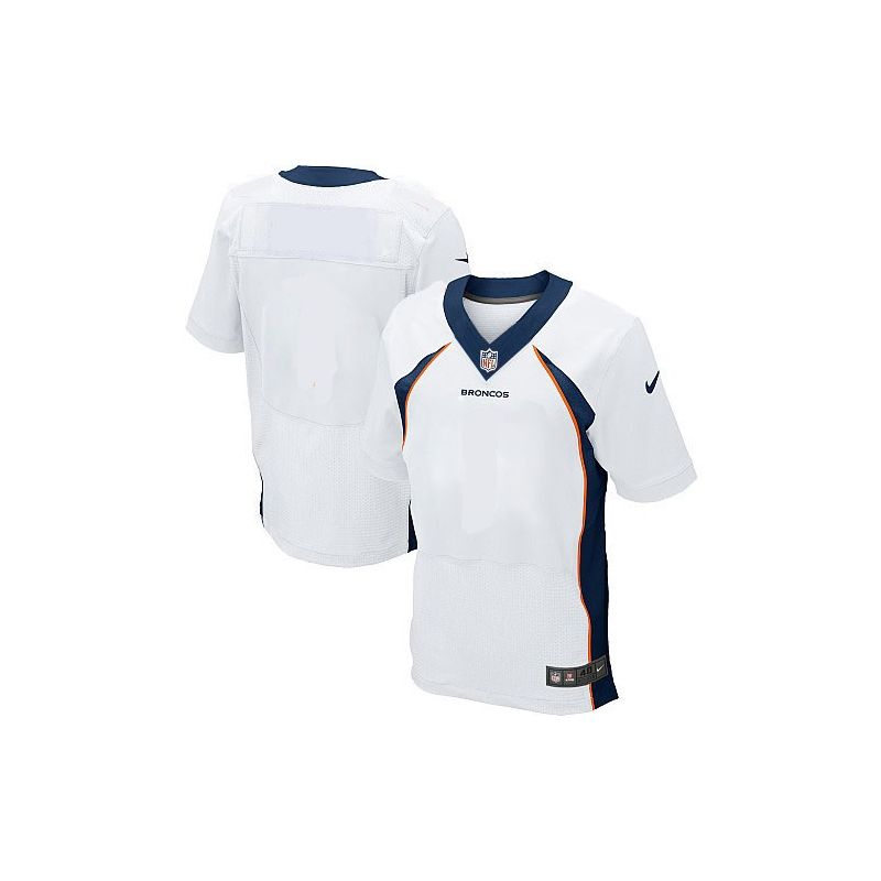 Cheap Broncos Blank Jersey White From China Elite