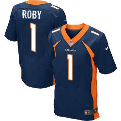 Cheap Bradley Roby Broncos Jersey From China #1 Blue Elite