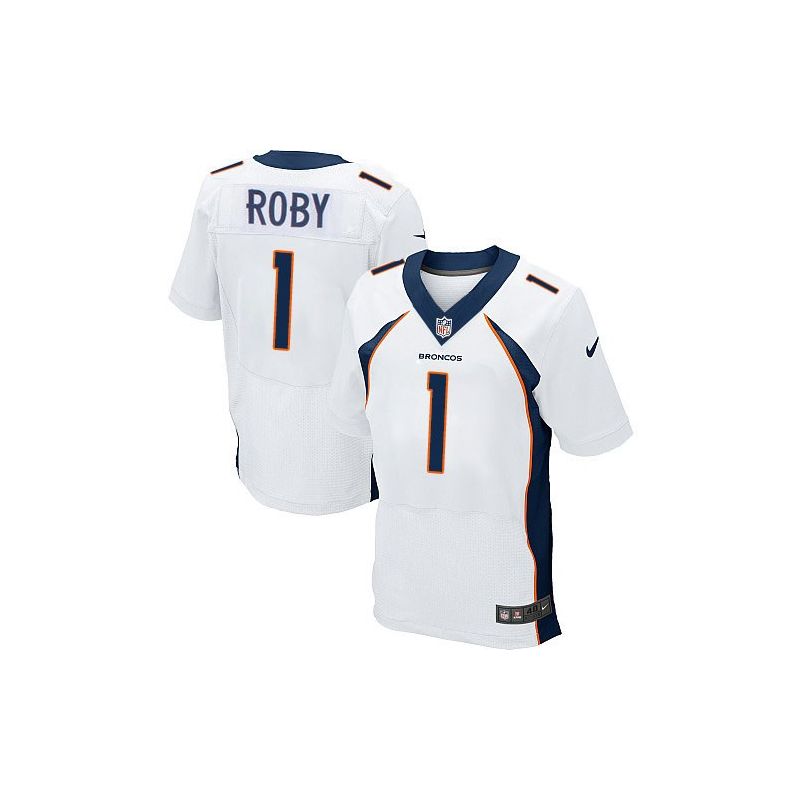 Cheap Bradley Roby Broncos Jersey From China #1 White Elite
