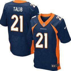 Cheap Aqib Talib Broncos Jersey From China #21 Blue Elite