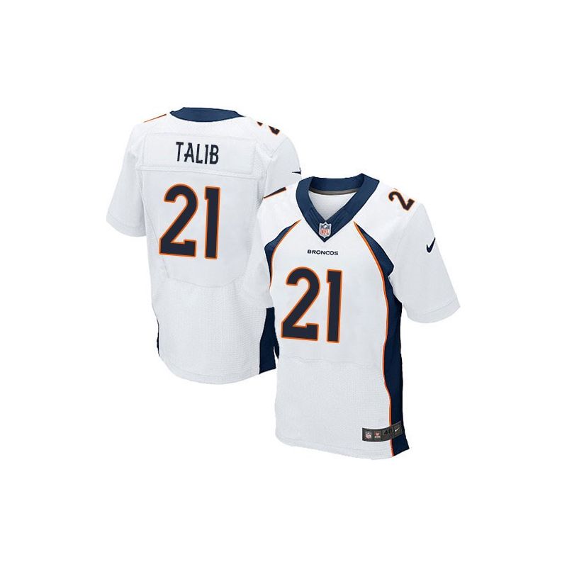 Cheap Aqib Talib Broncos Jersey From China #21 White Elite Cheap Aqib Talib Broncos Jersey From China #21 White Elite