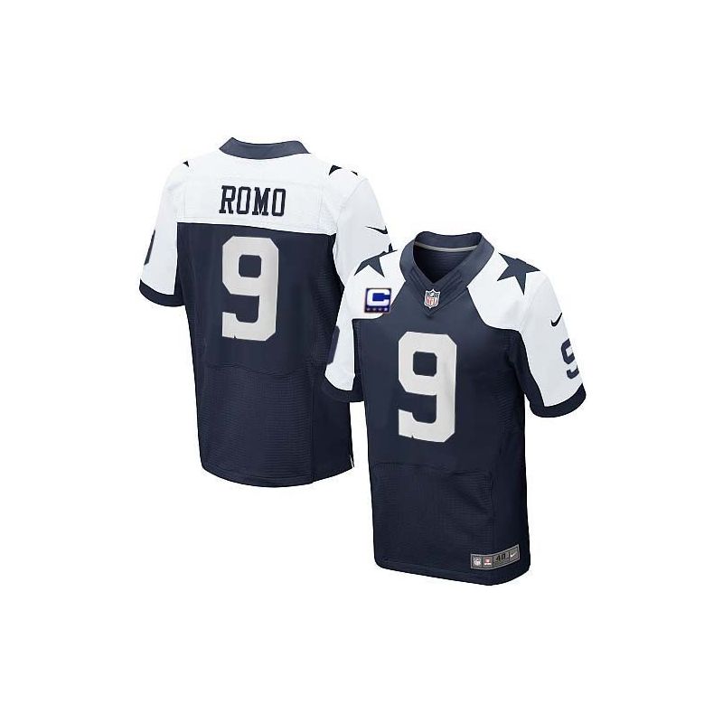 Cheap Tony Romo Cowboys Jersey #9 Blue Thanksgiving From China Elite