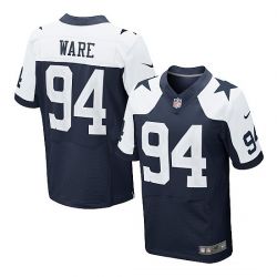 Cheap DeMarcus Ware Cowboys Jersey #94 Blue Thanksgiving From China Elite