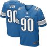 Cheap Ndamukong Suh Lions Jersey #90 Blue From China Elite