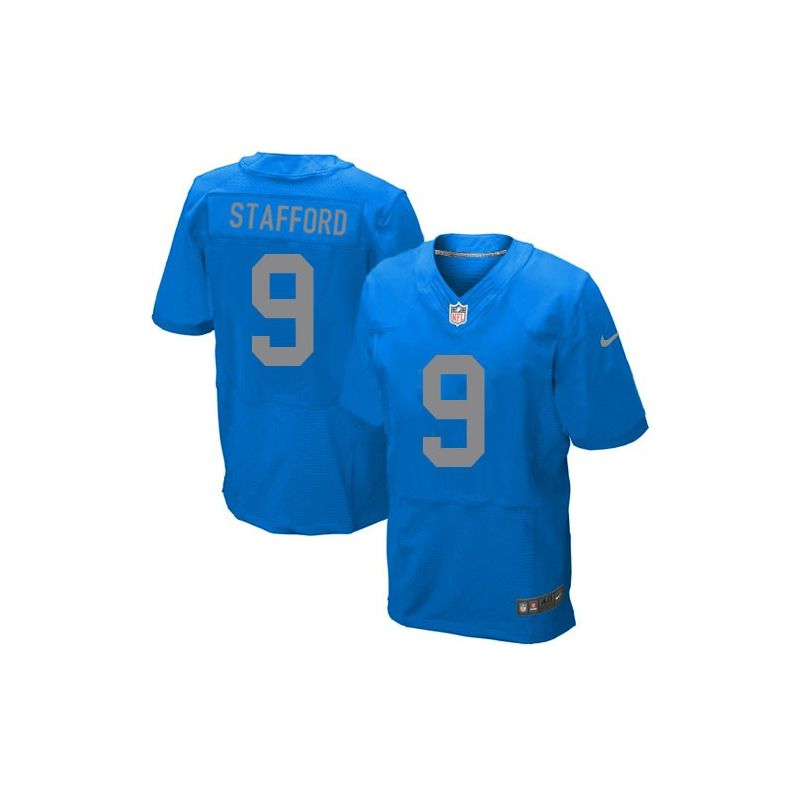 Cheap Matthew Stafford Lions Jersey #9 Blue Alternate From China Elite