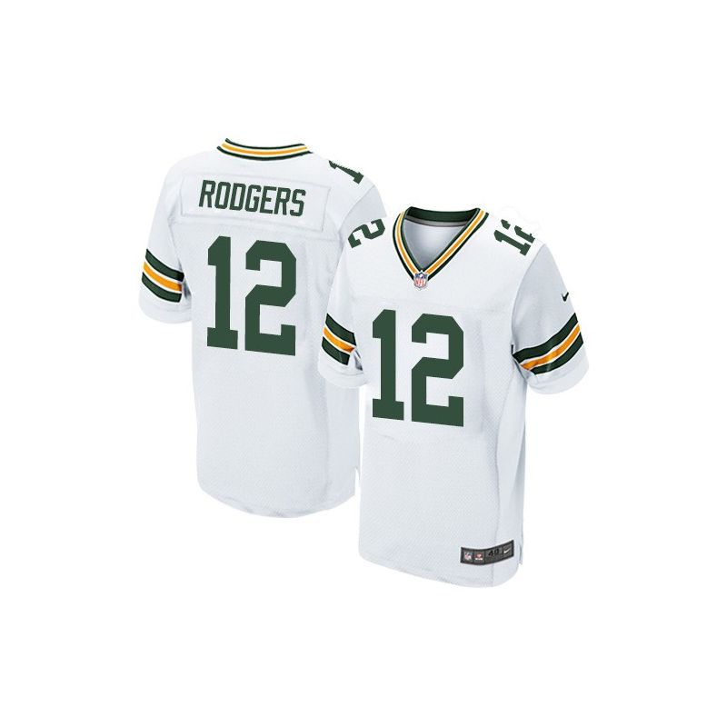 Cheap Aaron Rodgers Packers Jersey #12 White From China Elite