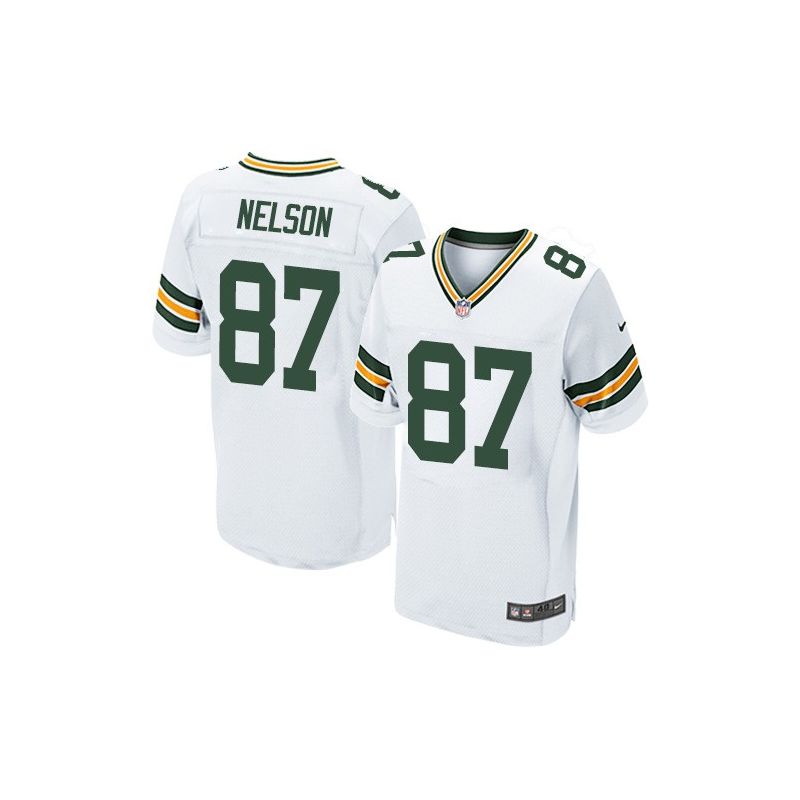 Cheap Jordy Nelson Packers Jersey #87 White From China Elite