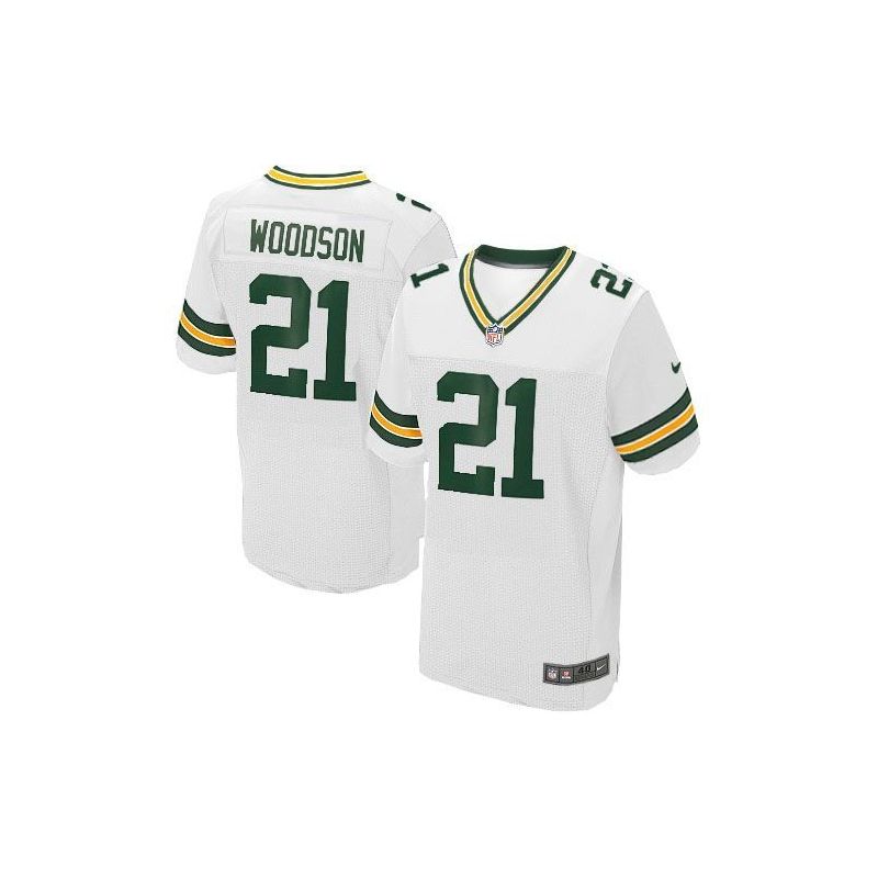 Cheap Charles Woodson Packers Jersey #21 White From China Elite