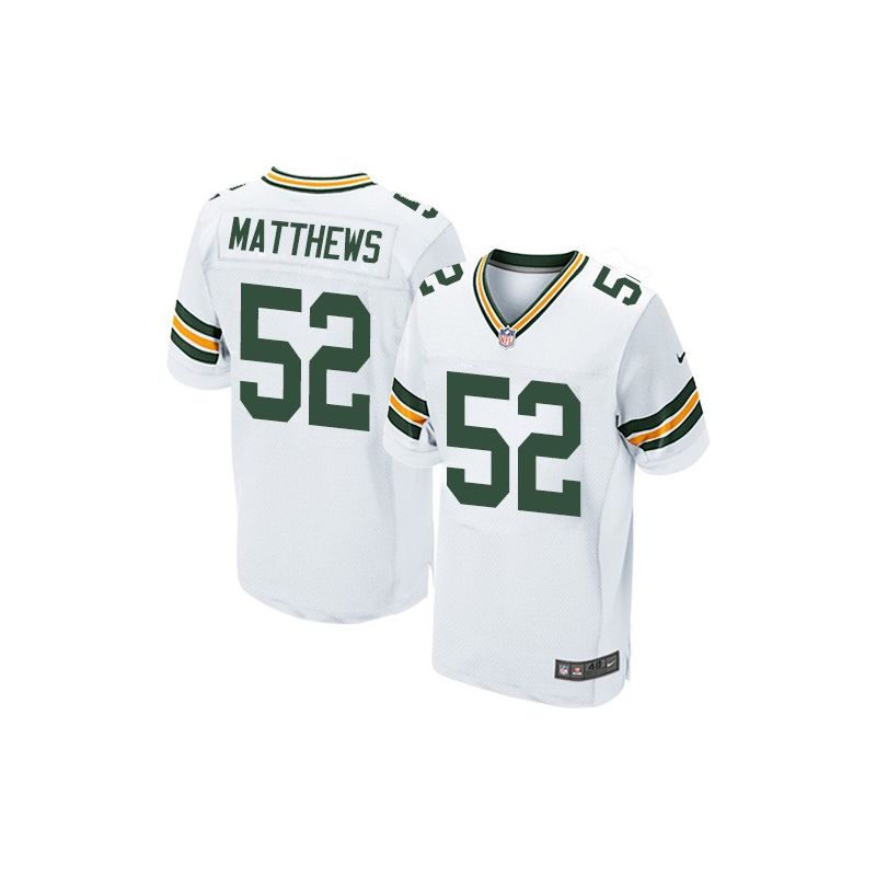 Cheap Clay Matthews Packers Jersey #52 White From China Elite