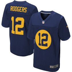 Cheap Aaron Rodgers Packers Jersey #12 Blue From China Elite