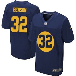 Cheap Cedric Benson Packers Jersey #32 Blue From China Elite