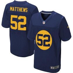 Cheap Clay Matthews Packers Jersey #52 Blue From China Elite