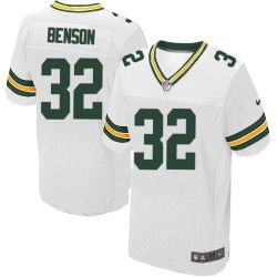 Cheap Cedric Benson Packers Jersey #32 White From China Elite