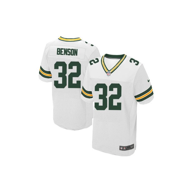 Cheap Cedric Benson Packers Jersey #32 White From China Elite