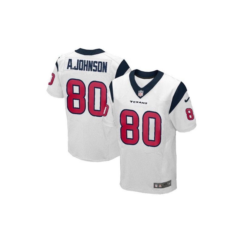 Cheap Andre Johnson Texans Jersey #80 White From China Elite
