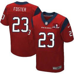 Cheap Arian Foster Texans Jersey #23 Red 10 Anniversary From China Elite