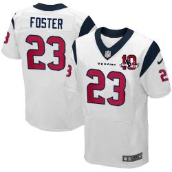 Cheap Arian Foster Texans Jersey #23 White 10 Anniversary From China Elite