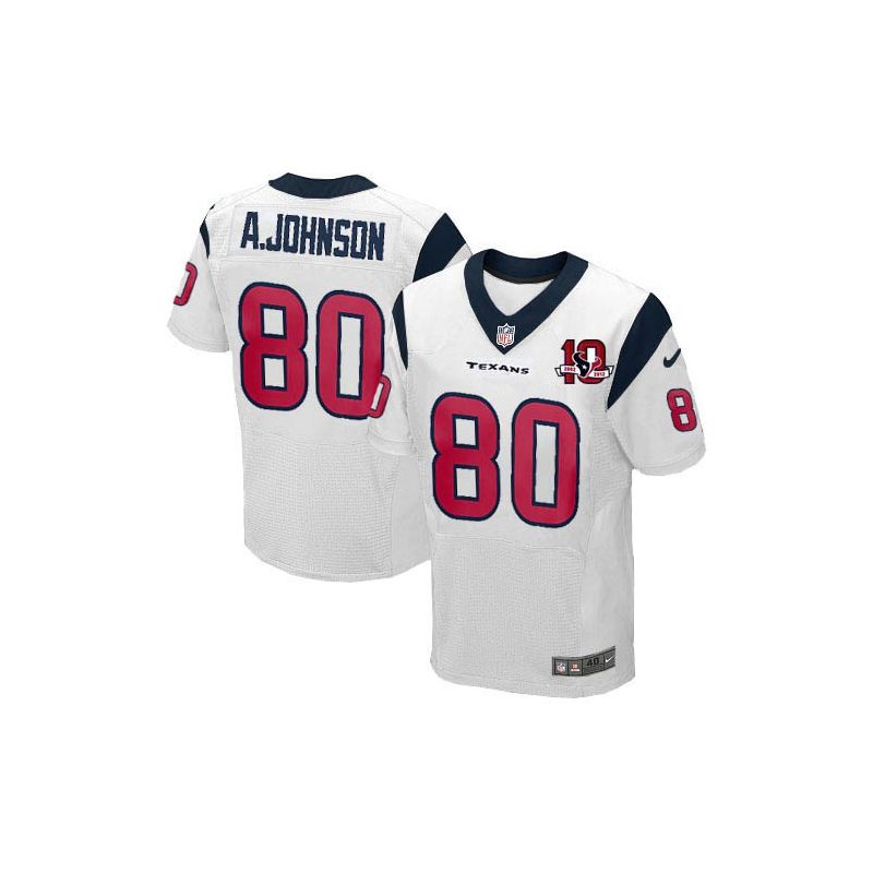 Cheap Andre Johnson Texans Jersey #80 White 10 Anniversary From China Elite Cheap Andre Johnson Texans Jersey #80 White 10 Anniversary From China Elite