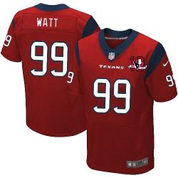 Cheap JJ Watt Texans Jersey #99 Red 10 Anniversary From China Elite
