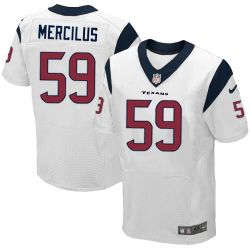 Cheap Whitney Mercilus Texans Jersey #59 White From China Elite