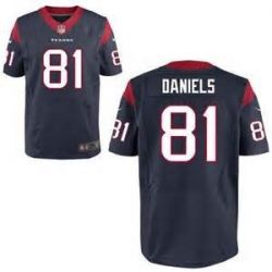 Cheap Owen Daniels Texans Jersey #81 Blue From China Elite