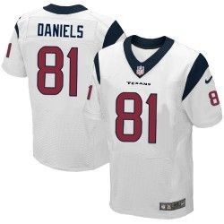 Cheap Owen Daniels Texans Jersey #81 White From China Elite