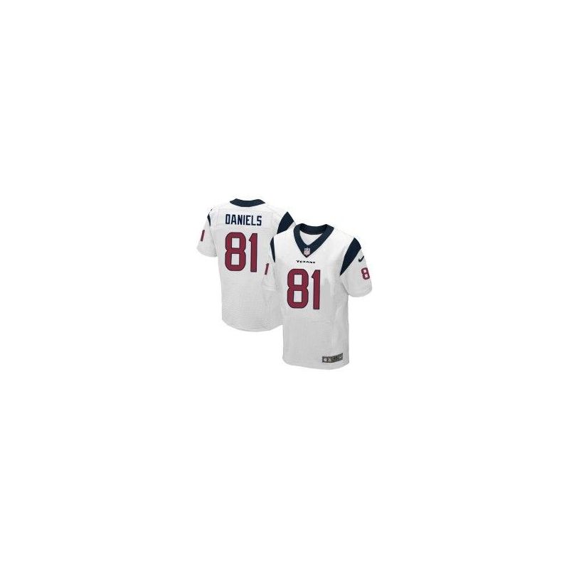 Cheap Owen Daniels Texans Jersey #81 White From China Elite