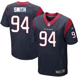 Cheap Antonio Smith Texans Jersey #94 Blue From China Elite