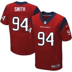 Cheap Antonio Smith Texans Jersey #94 Red From China Elite