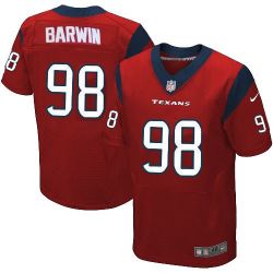 Cheap Connor Barwin Texans Jersey #98 Red From China Elite