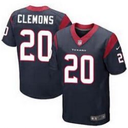 Cheap Chris Clemons Texans Jersey From China #20 Blue Elite