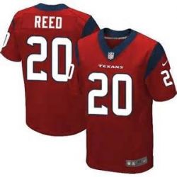 Cheap Ed Reed Texans Jersey #20 Red From China Elite