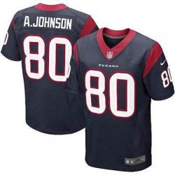 Cheap Andre Johnson Texans Jersey #80 Blue From China Elite