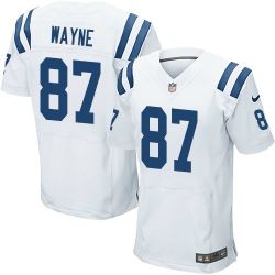 Cheap Reggie Wayne Colts Jersey #87 White From China Elite