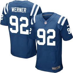 Cheap Bjoern Werner Colts Jersey From China #92 Blue Elite