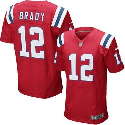 Cheap Tom Brady Patriots Jersey #12 Red From China Elite