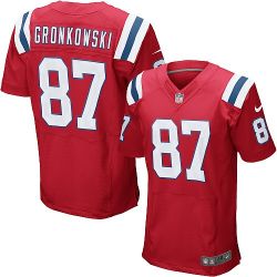 Cheap Rob Gronkowski Patriots Jersey #87 Red From China Elite