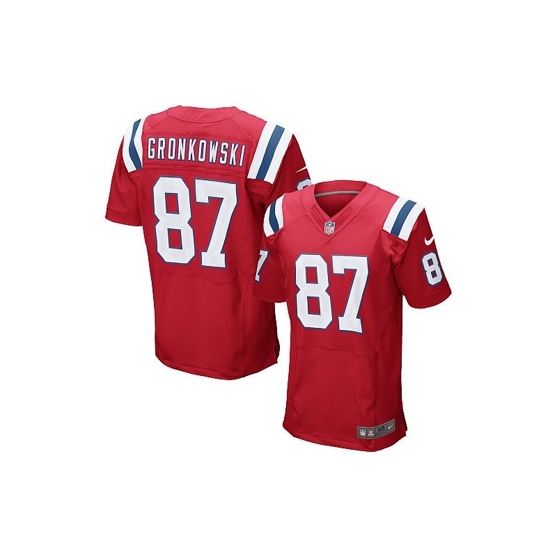 Cheap Rob Gronkowski Patriots Jersey #87 Red From China Elite