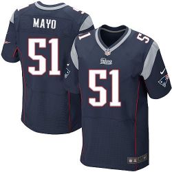 Cheap Jerod Mayo Patriots Jersey #51 Blue From China Elite