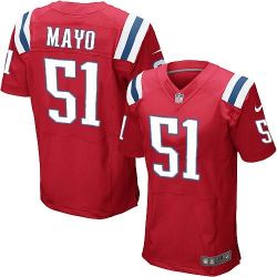 Cheap Jerod Mayo Patriots Jersey #51 Red From China Elite