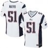 Cheap Jerod Mayo Patriots Jersey #51 White From China Elite