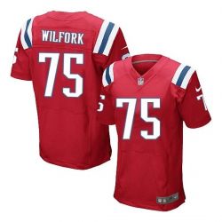 Cheap Vince Wilfork Patriots Jersey #75 Red From China Elite