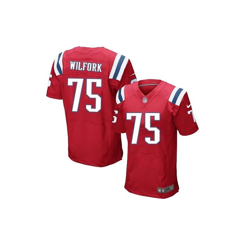 Cheap Vince Wilfork Patriots Jersey #75 Red From China Elite