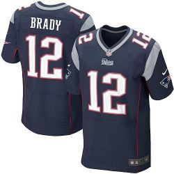 Cheap Tom Brady Patriots Jersey #12 Blue From China Elite