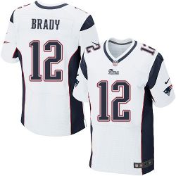 Cheap Tom Brady Patriots Jersey #12 White From China Elite