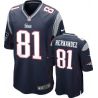 Cheap Aaron Hernandez Patriots Jersey #81 Blue From China Game