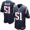 Cheap Jerod Mayo Patriots Jersey #51 Blue From China Game