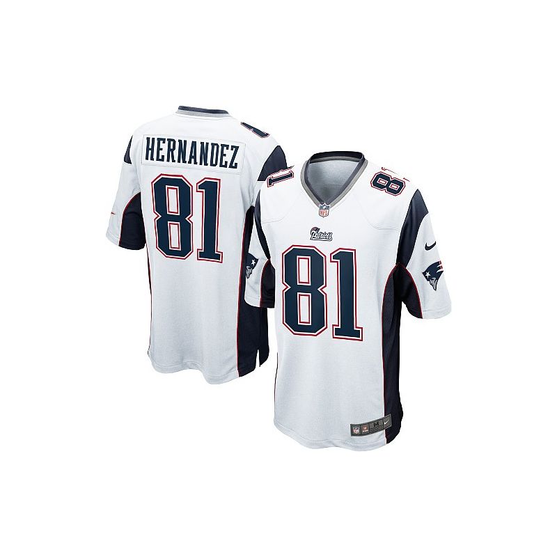 Cheap Aaron Hernandez Patriots Jersey #81 White From China Game Cheap Aaron Hernandez Patriots Jersey #81 White From China Game