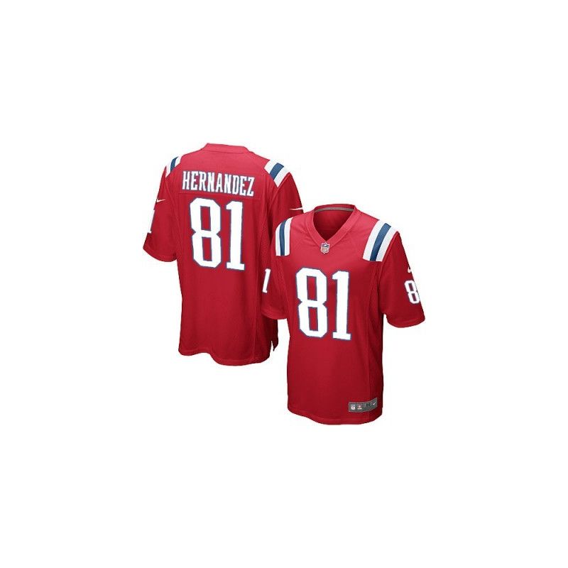 Cheap Aaron Hernandez Patriots Jersey #81 Red From China Limited
