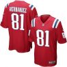 Cheap Aaron Hernandez Patriots Jersey #81 Red From China Limited